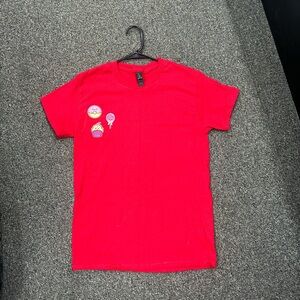 Red cotton sweets candy t-shirt